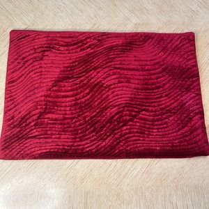 Velvet Deep Red Pillow Cover